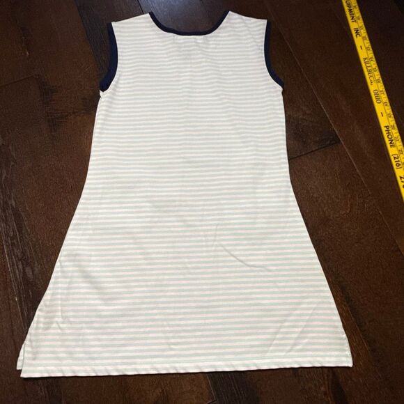 Masters golf kids dress girls size large 10/12 striped sleeveless country club p - Picture 6 of 7
